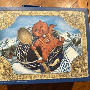 1999 Jan Brett gingerbread baby jumbo puzzle w/ carrying case